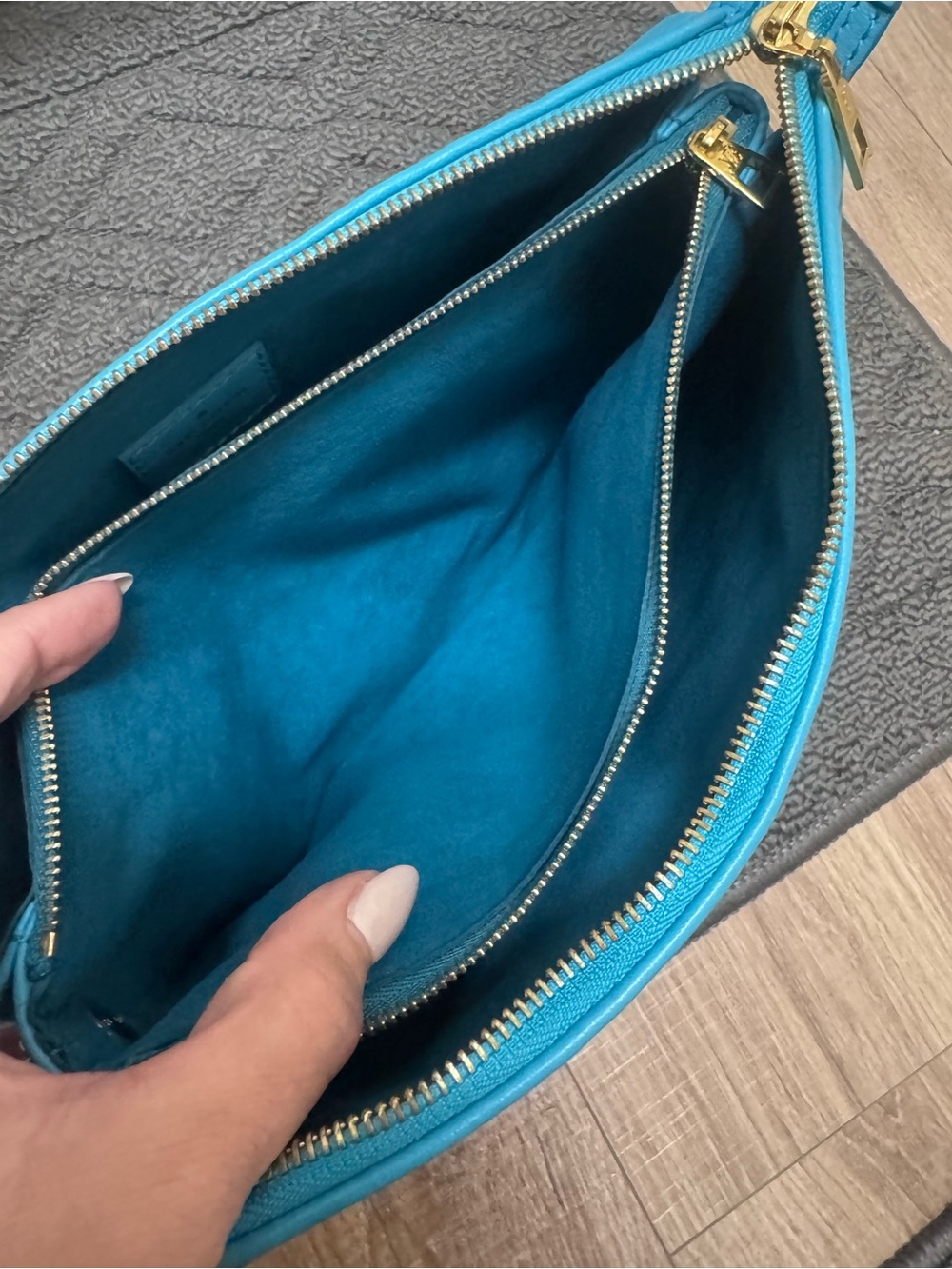 Louis Vuitton Turquoise Coussin Embossed Monogram Shoulder Bag - Picture 12 of 14